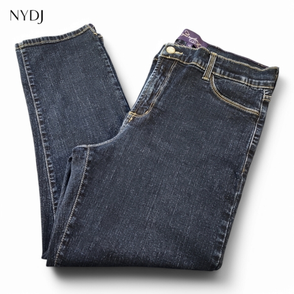 NYDJ Denim - NYDJ Women's Blue Jeans Size 10 Dark Wash